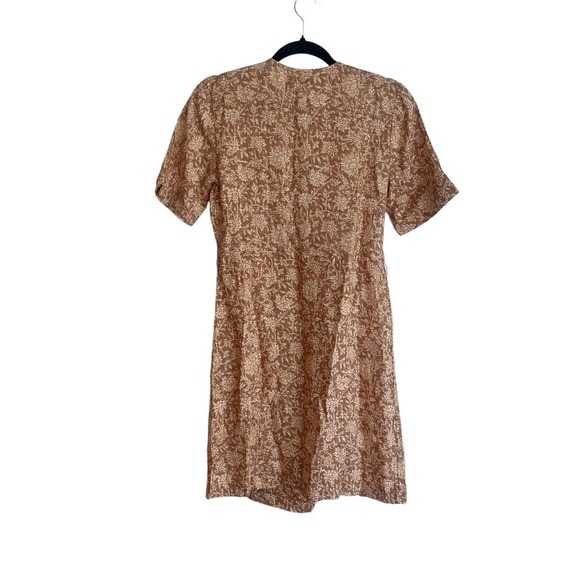 Faherty Ashley Linen Dress Bronze Riviera Floral Women's Size XS NWT - Picture 5 of 11
